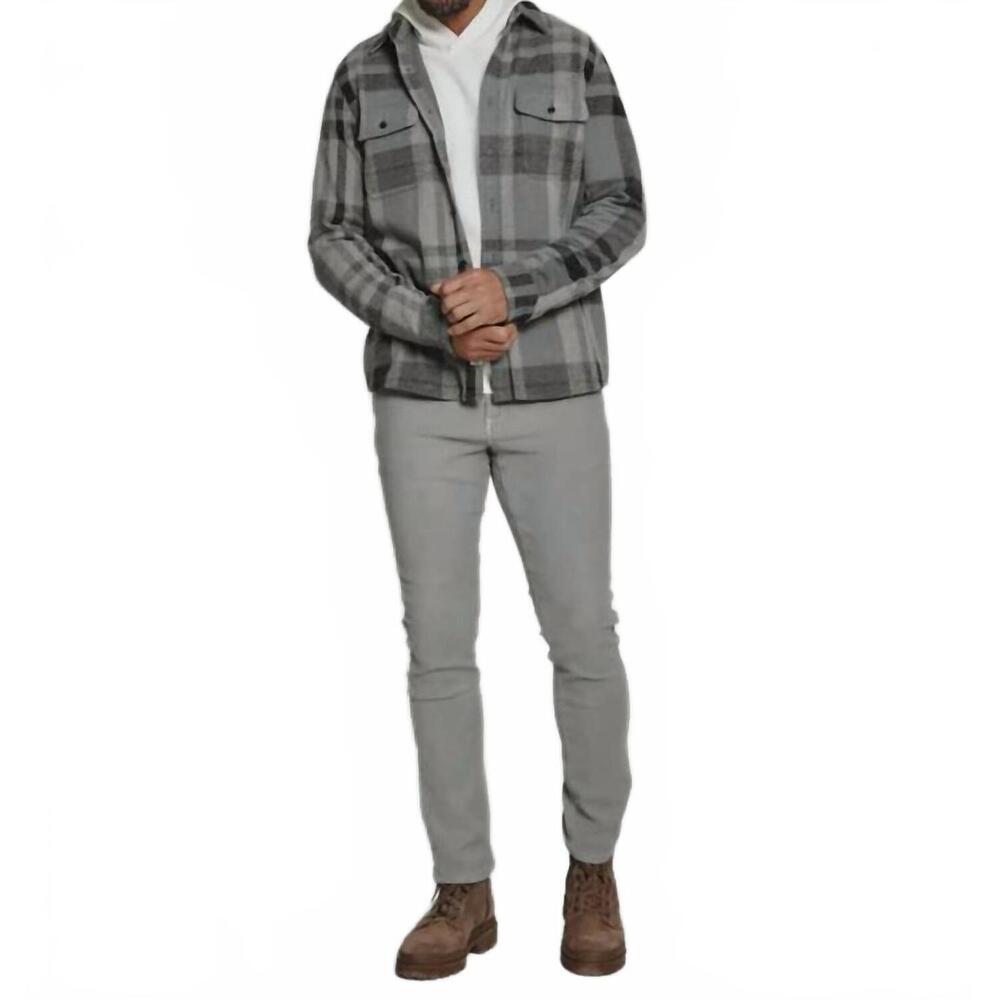 NEW 7DIAMONDS men's generation long sleeve shirt in grey